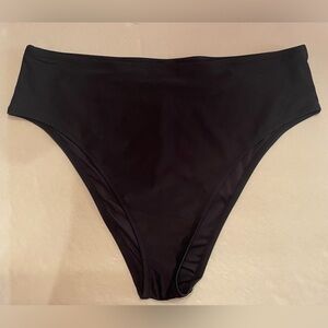 Relleciga High Waist Bikini Bottom Black Size XL